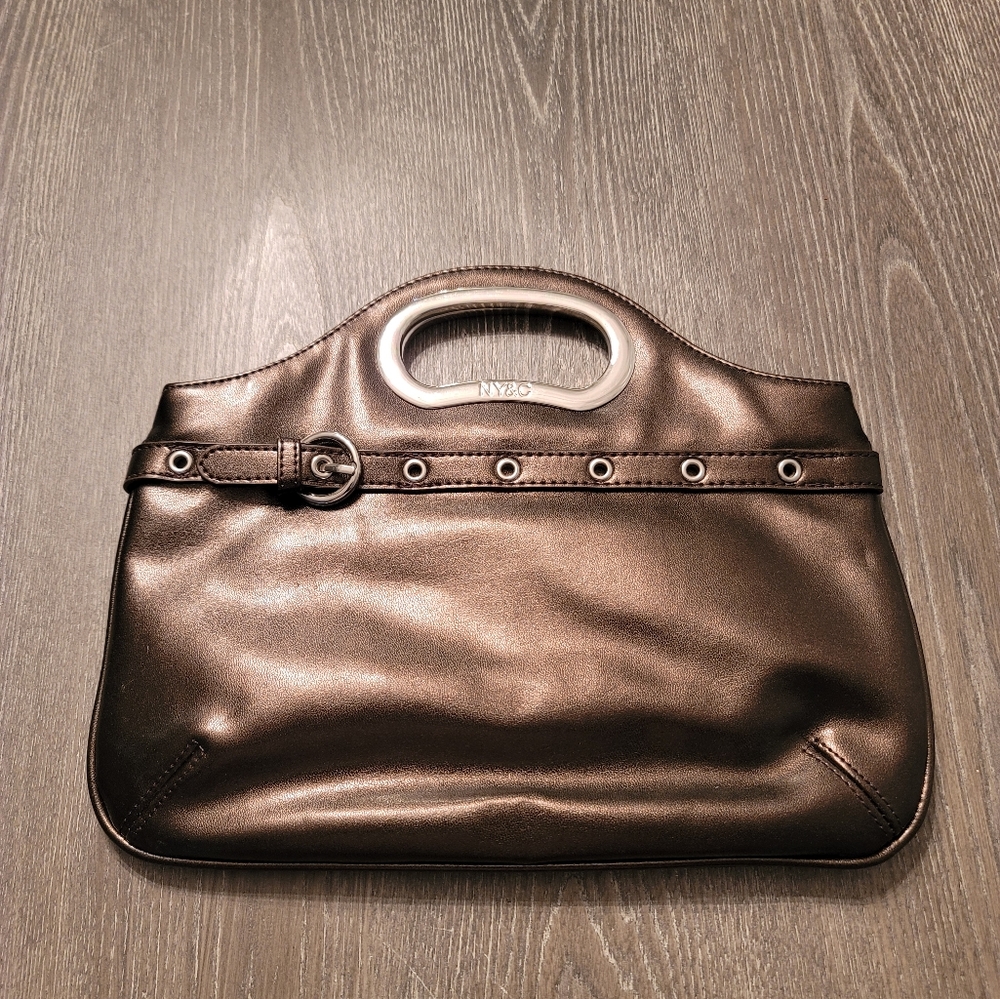 NY&Co Metallic brown clutch